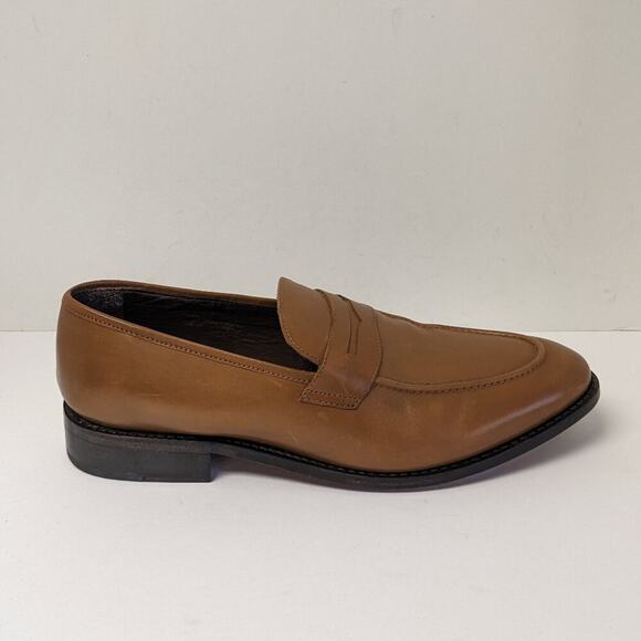 Anthony Veer Gerry Penny Loafers, Brown Leather, Men\'s 12 M main image 7